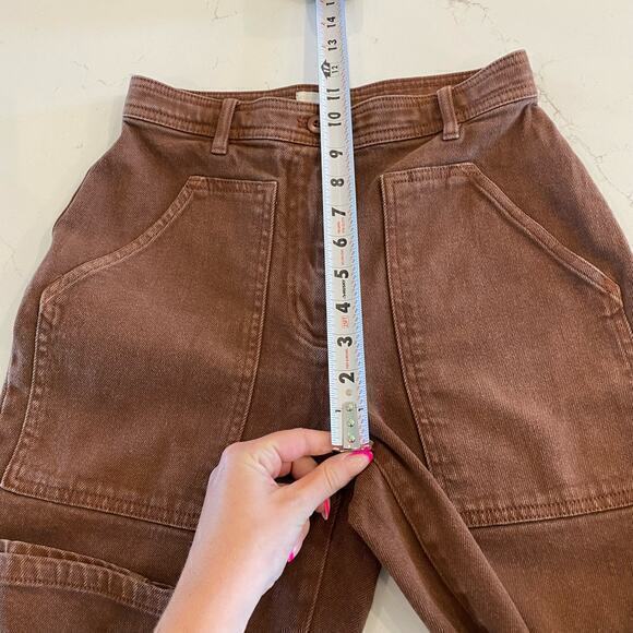 Aritzia Wilfred Free Modern Utility Pant Brown size 4 - Picture 8 of 11